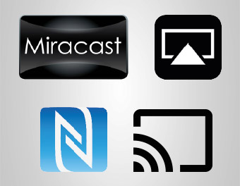Weitere kabellose Verbindungen - Miracast, Google Cast, Apple AirPlay, NFC