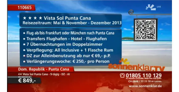 sonnenklar.TV mit QR-Codes