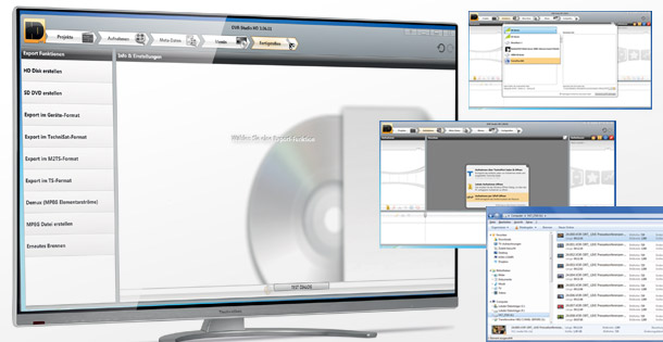 Technisat TechniPlus 47 – Aufnahmen übertragen und bearbeite...