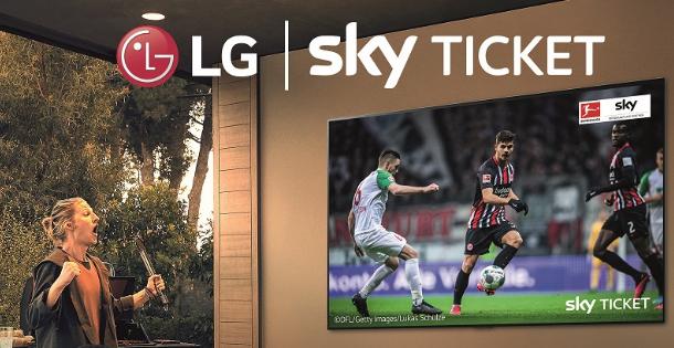 LG-Aktionsfernseher mit Sky Supersport Ticket