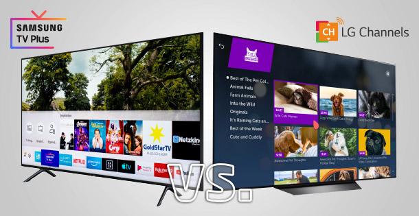Samsung TV Plus vs. LG Channels