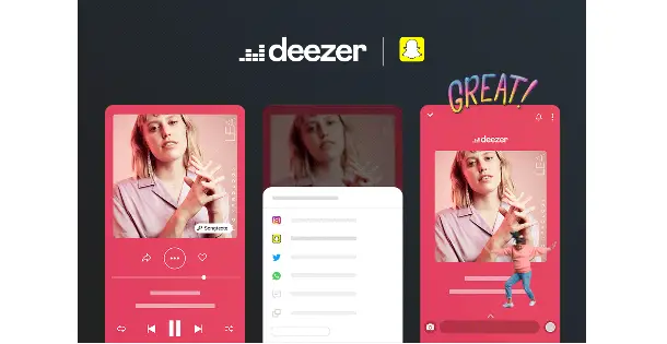 Deezer und Snapchat sind jetzt verknüpft