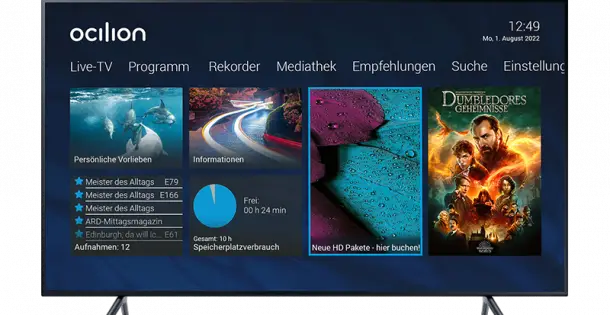ocilion startet Premium HD Pakete mit über 30 Free-TV-Sender...
