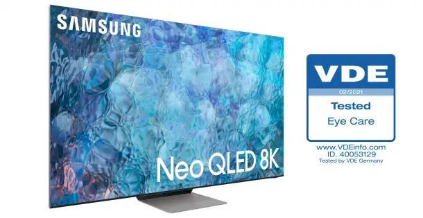 Neo QLED Fernseher erhalten VDE-Zertifizierung für „Eye Care...