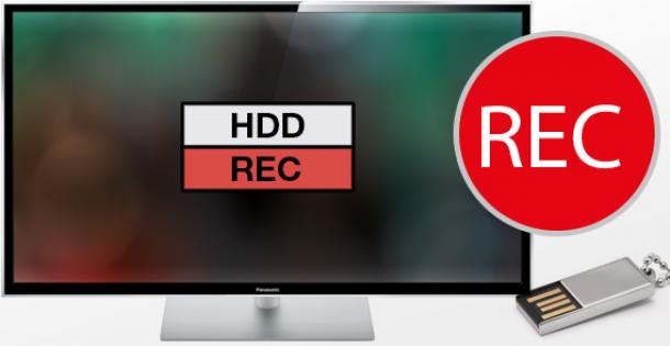 TV-Aufnahmen auf USB-Datenträger mit Flachbildfernseher