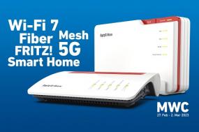 Neue FRITZ-Produkte für Glasfaser und DSL mit Wi-Fi 7, für Triband Mesh, 5G und Smart Home