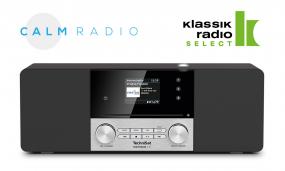 Calm Radio und Klassik Radio Select bei TechniSat-Digitalradios verfügbar