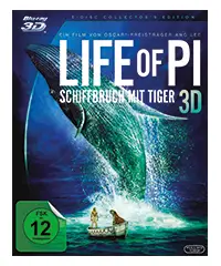 Life of Pi – Schiffbruch mit Tiger (3D-Blu-ray)