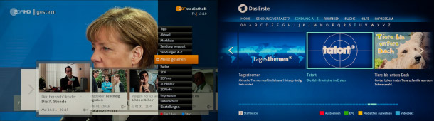 Screenshot: Öffentlich-Rechtliche Mediatheken