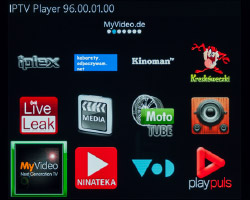 Screenshot: IPTV Player