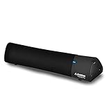 Avantree aptX Low Latency Tragbarer Bluetooth 5.0 Lautsprecher, klarer Dialog, verbesserter Bass, 3D Surround Sound, 10W kabellose Mini Soundbar für Laptop, MacBook, TV, Handy, PC - Torpedo Plus