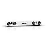 Nubert nuPro XS-8500 RC | Weiße Soundbar | TV-Lautsprecher mit Bluetooth aptX HD | Soundbase für Streaming | Wireless Sourround mit nuPro XS-Lautsprechern | Aktive Soundplate für HiFi & Musikgenuss
