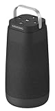 Grundig BT Speaker Connect 360, Bluetooth Lautsprecher, Musikbox, 360°-Sound, bis zu 30 m Reichweite, bis zu 20 Stunden Akkulaufzeit, LED-Batterieanzeige, Ladestation, Mikrofon, Schwarz