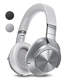 Technics EAH-A800E-S Bluetooth Kopfhörer, Over-Ear mit Noise Cancelling und Mikrofon, einfache Verbindung, klappbar, Silber