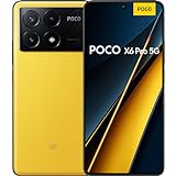 POCO X6 Pro 5G Smartphone, 8+256GB Handy ohne Vertrag, 120Hz 6,67' 1,5k AMOLED Display, 64MP OIS Dreifach-Kamera, 5000mAh, 67W Turbo-Charge, Dual-SIM, Gelb (DE Version + 2 Jahre Garantie)