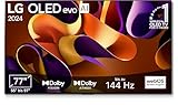 LG OLED77G48LW TV 77' (195 cm) OLED evo Fernseher (α11 4K AI-Prozessor, Dolby Vision, bis zu 120Hz) [Modelljahr 2024], Schwarz