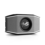 Fender x Teufel ROCKSTER GO 2 Bluetooth Speaker - Tragbarer Lautsprecher für draußen, mit Langer Akkulaufzeit (28 h), Wasserdicht IP67, Wireless Musikstreaming, USB Soundcard, Outdoor - Steel Black