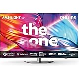 Philips Ambilight 55OLED809 Smart TV OLED 4K – Display 55 Zoll, Plattform P5 AI Perfect Picture Ultra HD, Google TV, Dolby Vision und Dolby Atmos Sound, funktioniert mit Alexa und Google Assistant