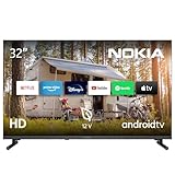 NOKIA 32 Zoll (80 cm) Google TV HD 12V (WLAN, Triple Tuner DVB-C/S2/T2) – HN32GE320C - 2023