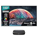 Hisense 100L9G-D12 (100 Zoll) RGB Trichroma Laser-Projektor (100' Daylight Screen, 4K, UHD, HDR, Laser Technologie, VIDAA U4, Smart-TV, Triple Tuner, Dolby Atmos, Alexa Built-in, inkl. Soft Screen)