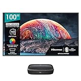 Hisense 100L9G-D12 (100 Zoll) RGB Trichroma Laser-Projektor (100' Daylight Screen, 4K, UHD, HDR, Laser Technologie, VIDAA U4, Smart-TV, Triple Tuner, Dolby Atmos, Alexa Built-in, inkl. Soft Screen)