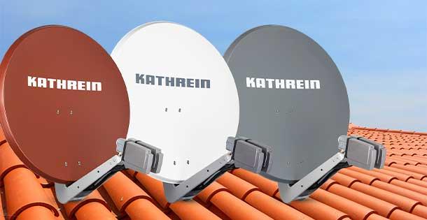 Kathrein UAS 685 LNB Quad, Convertitore A Basso Rumore, 10,7-11,7 GHz, Per 4 Utenti, Colore Grigio